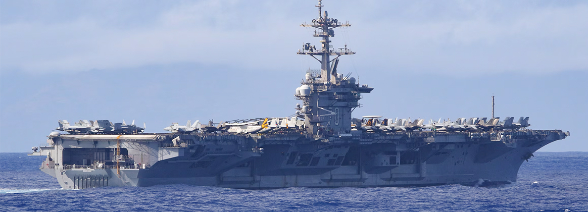 USS Carl Vinson (CVN 70) transits the Surigao strait, Dec. 22, 2024. 
